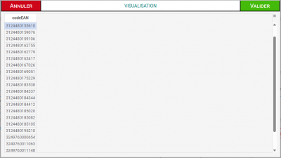 Figure n°19 : Page Vérification Import