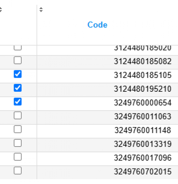 Figure n°23 : Tableau avec code à retirer